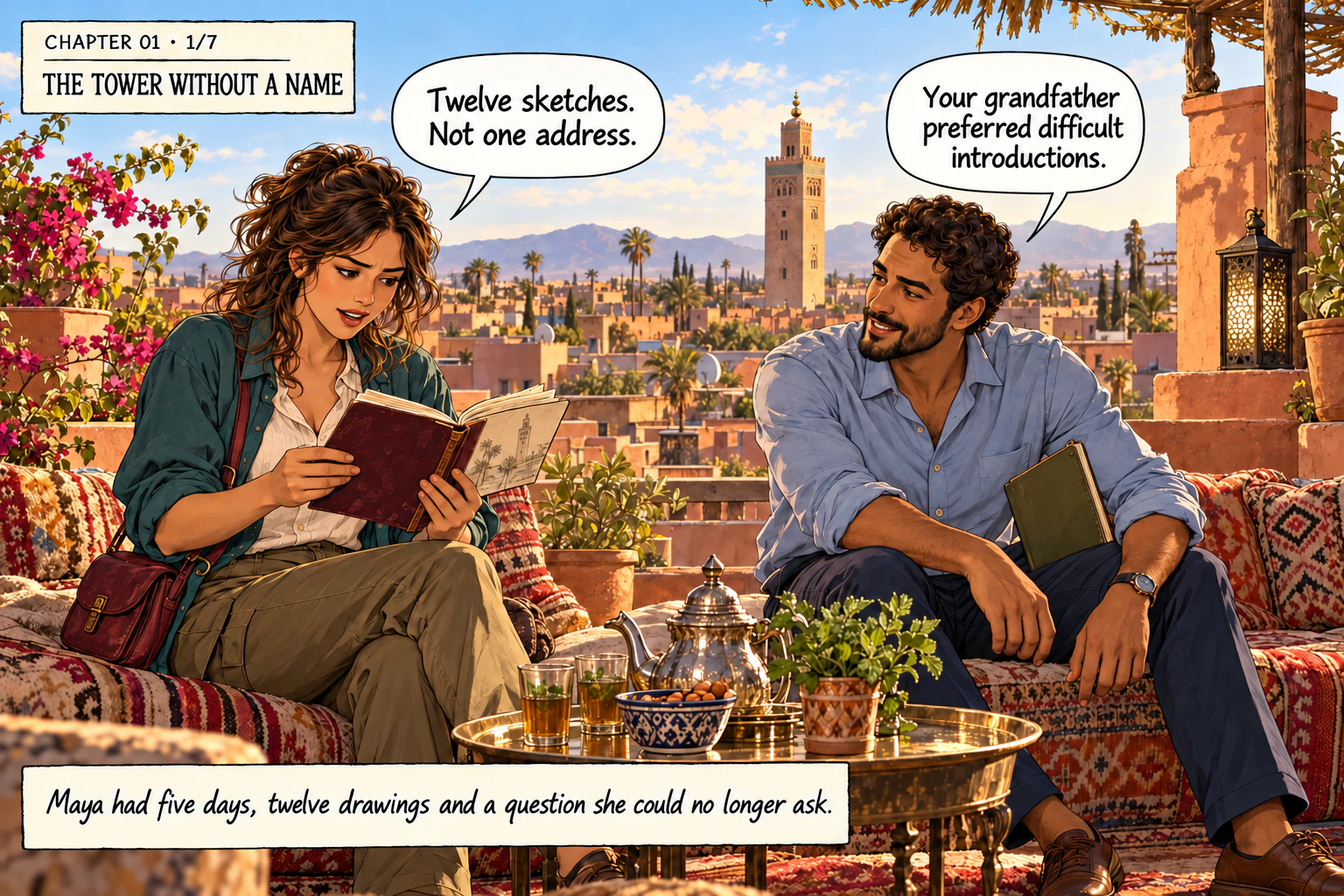 The Twelve Doors of Marrakech — illustration